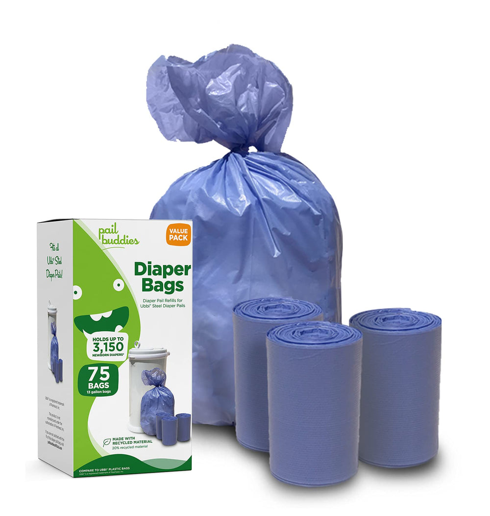 Pail Buddies rollo con bolsas listo para instalar, ahorro de tiempo
