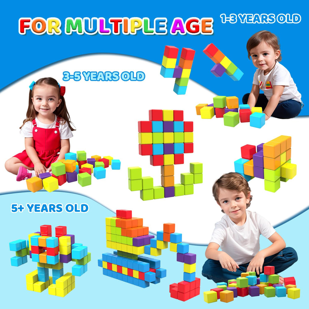 Pairez Toys cubo en mano para comparar tamaño seguro para bebés