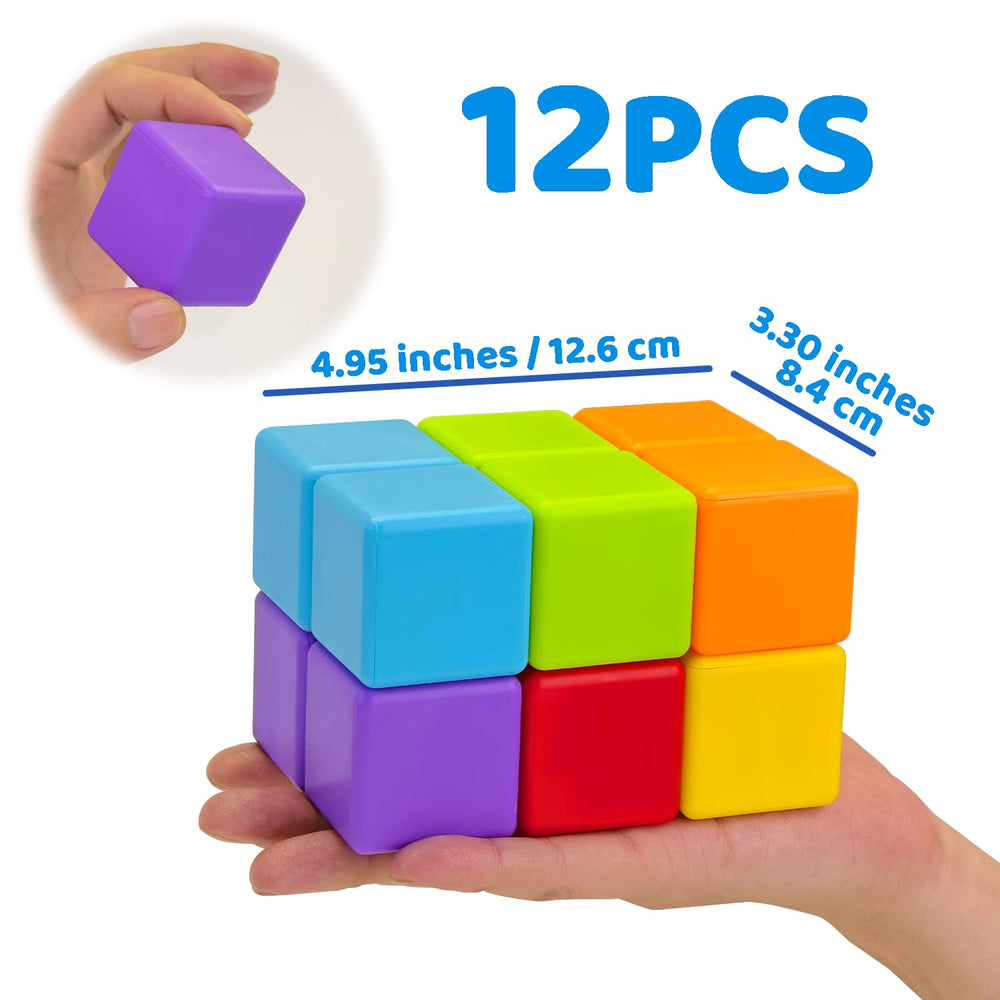 Pairez Toys cubos usados en la bañera, juego impermeable y duradero