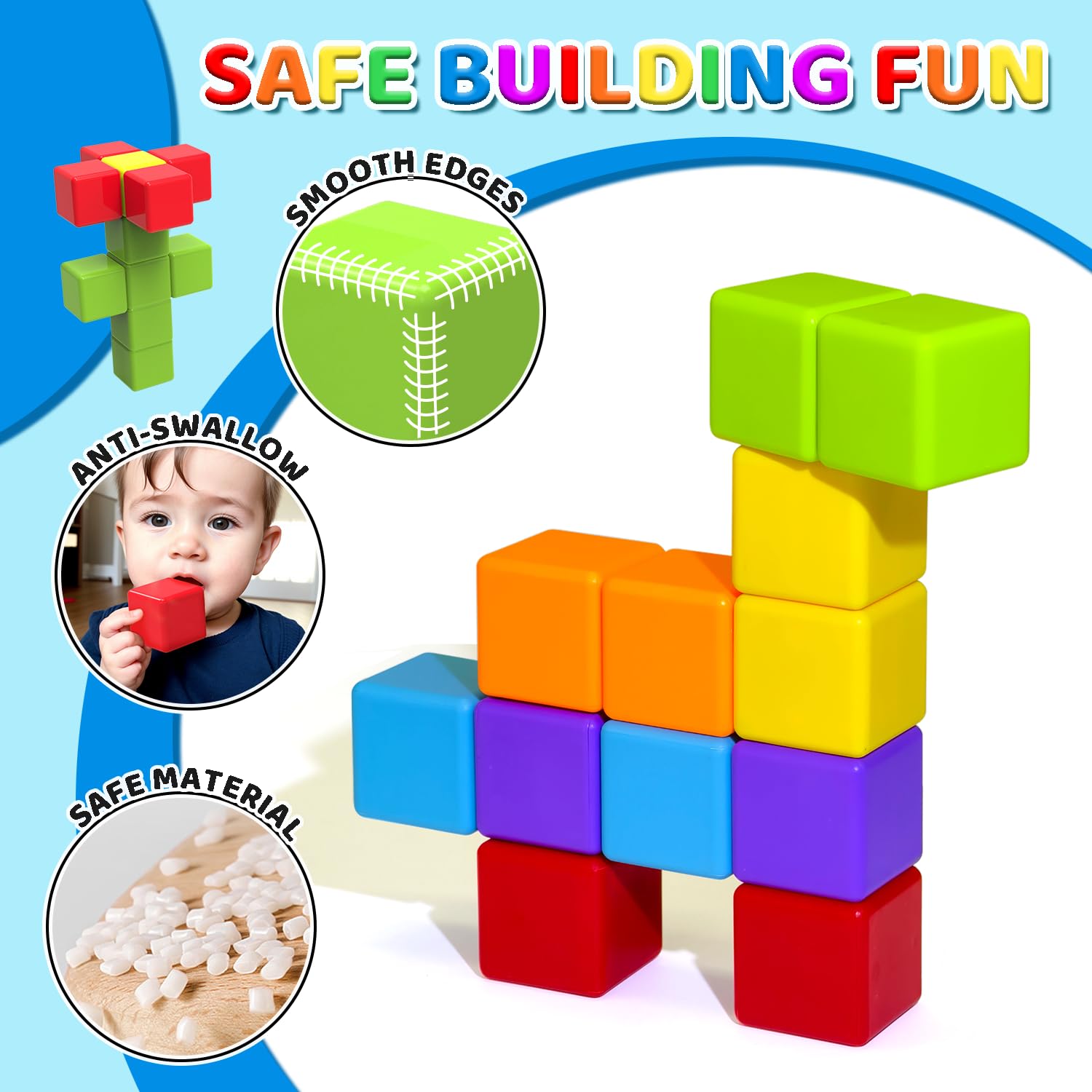 Pairez Toys textura de superficie suave para un mejor agarre seguro