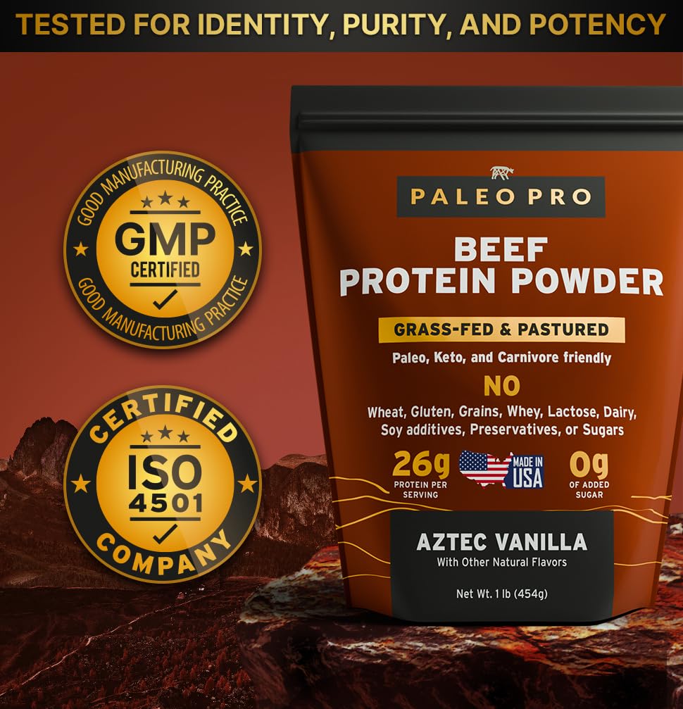 Paleo Pro etiqueta nutricional abierta mostrando información clara y ingredientes