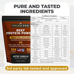 Paleo Pro polvo detalle de textura que destaca mezcla natural y calidad