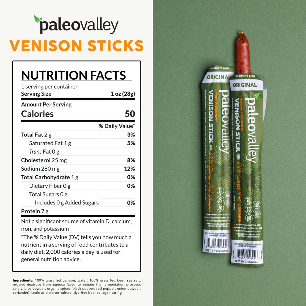 Palito Paleovalley sobre fondo exterior mostrando snack ideal para actividades