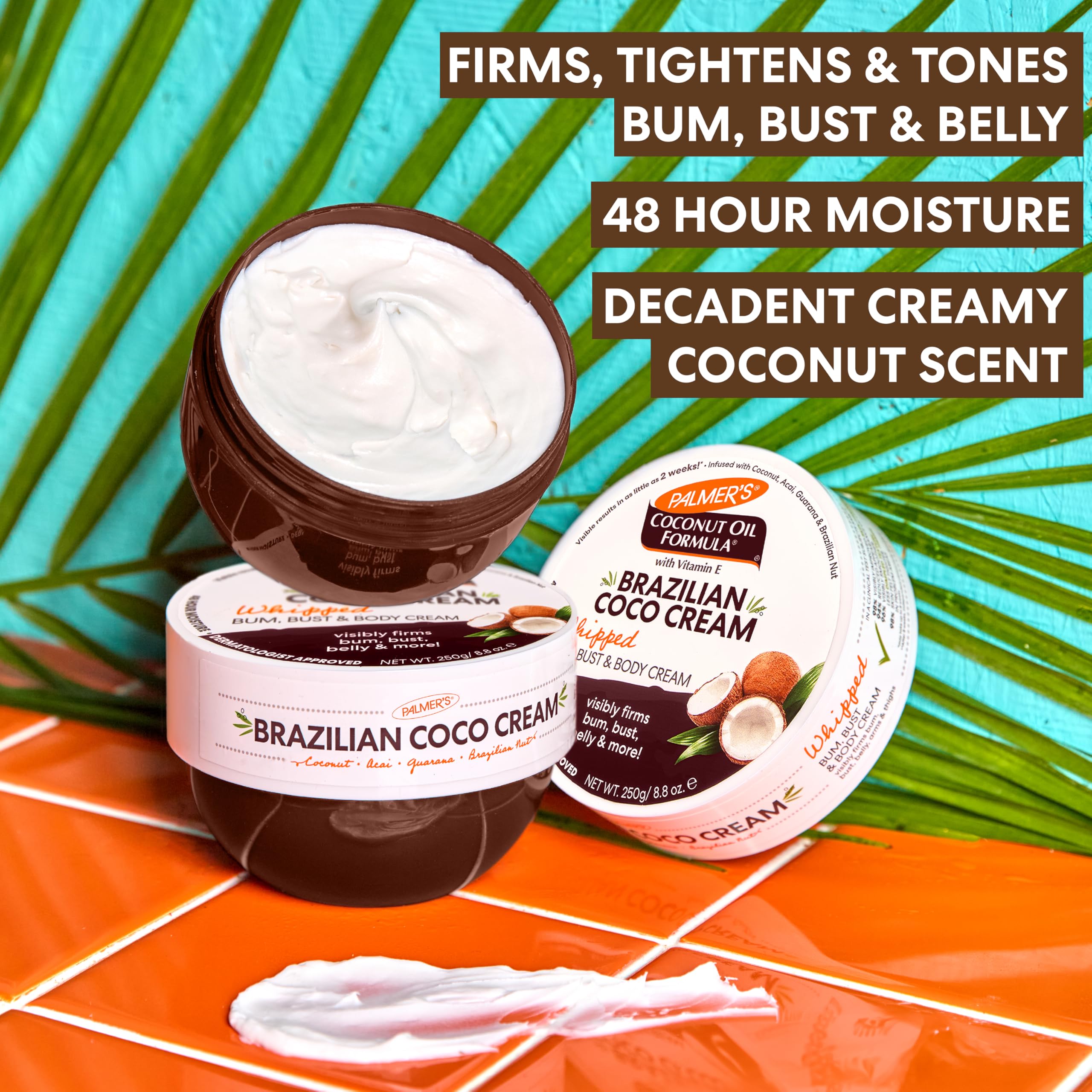 Palmer's textura de crema batida de coco que aporta hidratación profunda