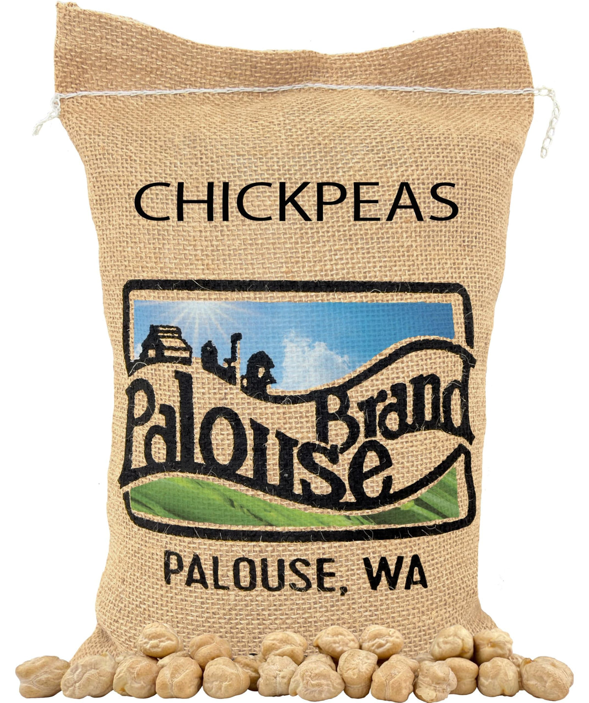 Palouse Brand frente del paquete mostrando 5 libras y beneficios