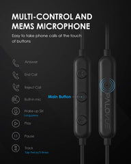 PALOVUE earbud in ear demonstrating secure fit and improved noise isolation