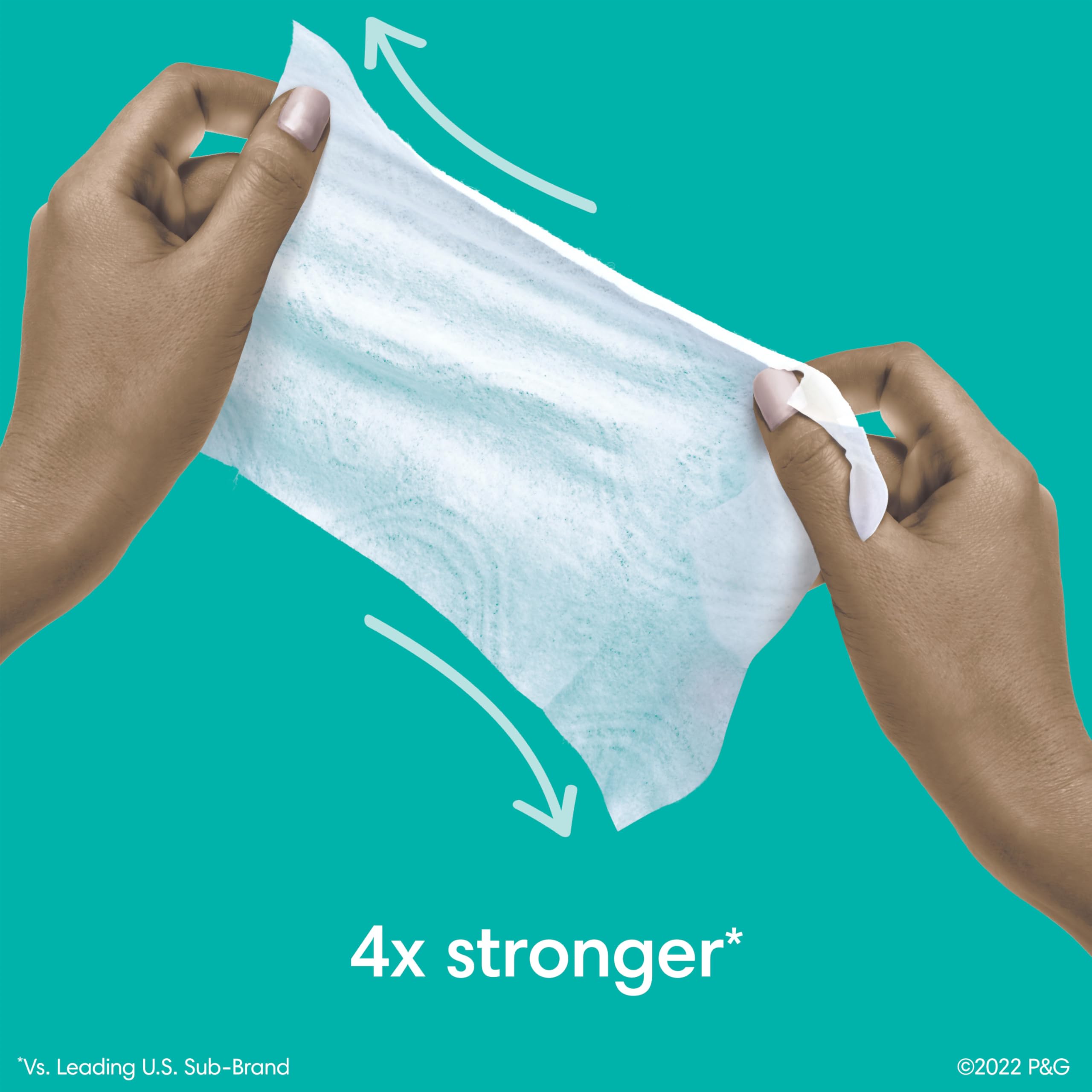Pampers comparación de tamaño del paquete para almacenamiento práctico