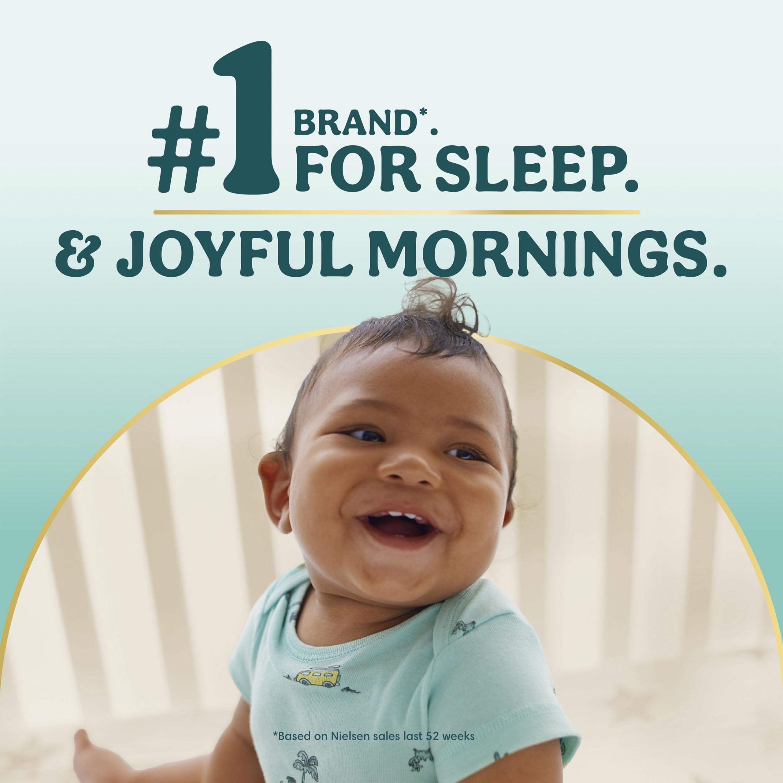 Pampers label and claims image highlighting fragrance-free hypoallergenic benefits