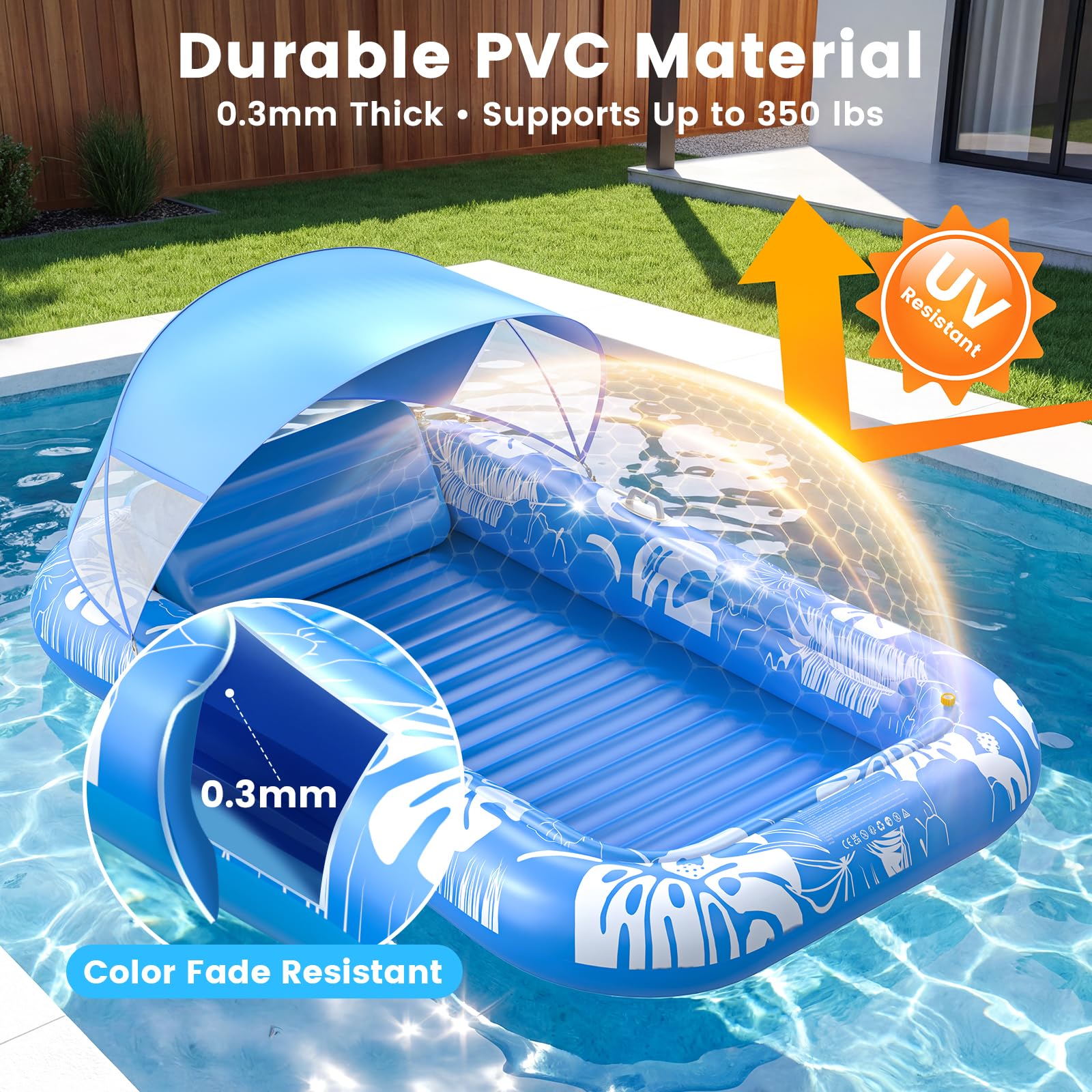 PanAdventure almohada inflable y portavasos integrados para manos libres y relax