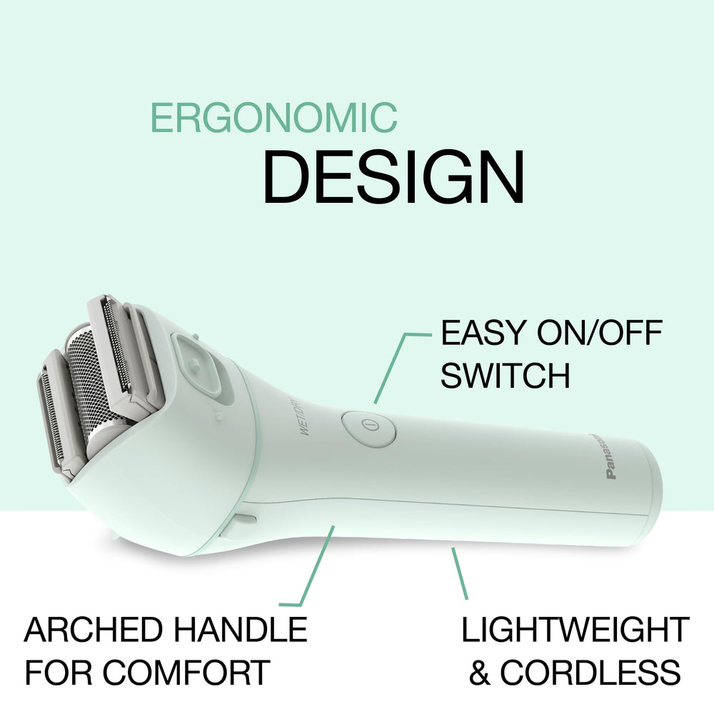 Panasonic agarre ergonómico, control cómodo incluso con manos mojadas