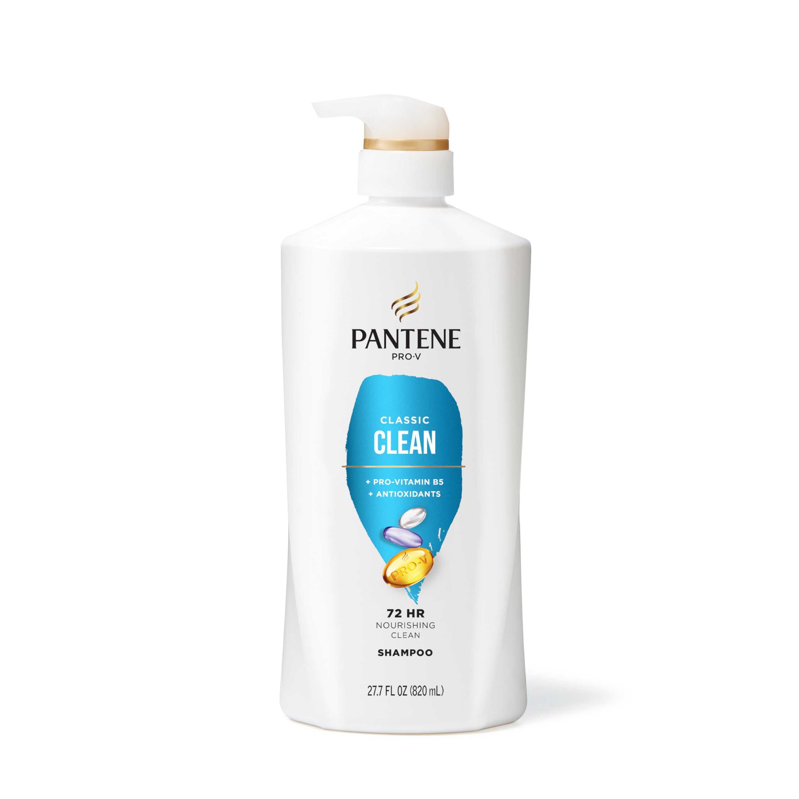 Cabello brillante tras usar Pantene Classic Clean mostrando acabado sano y manejable