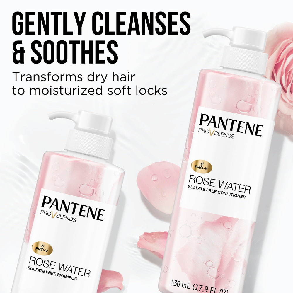 Pantene cabello largo suave posterior al uso, brillo y manejo mejorado
