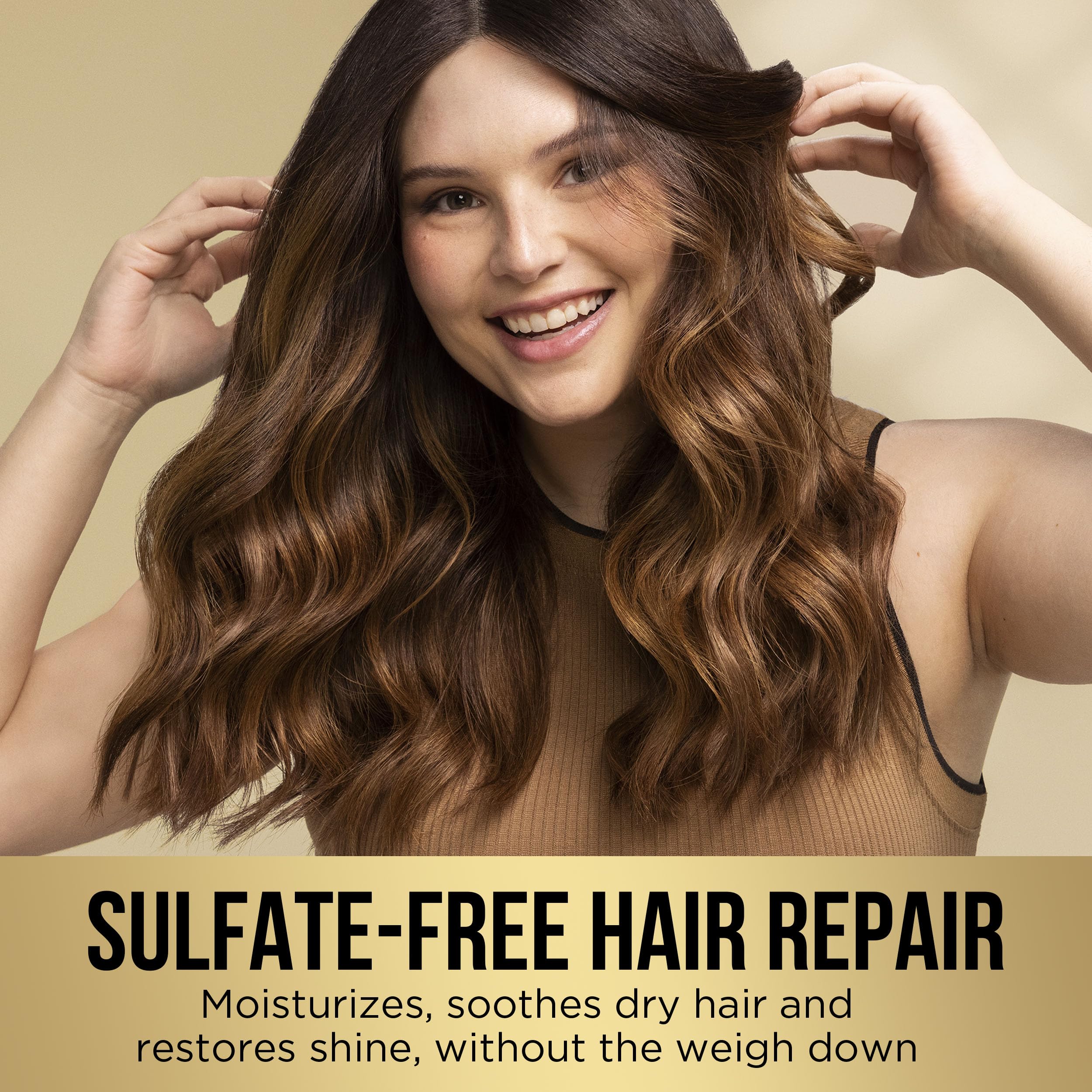 Pantene junto a regla para comparar tamaño 17.9 oz, volumen suficiente para meses
