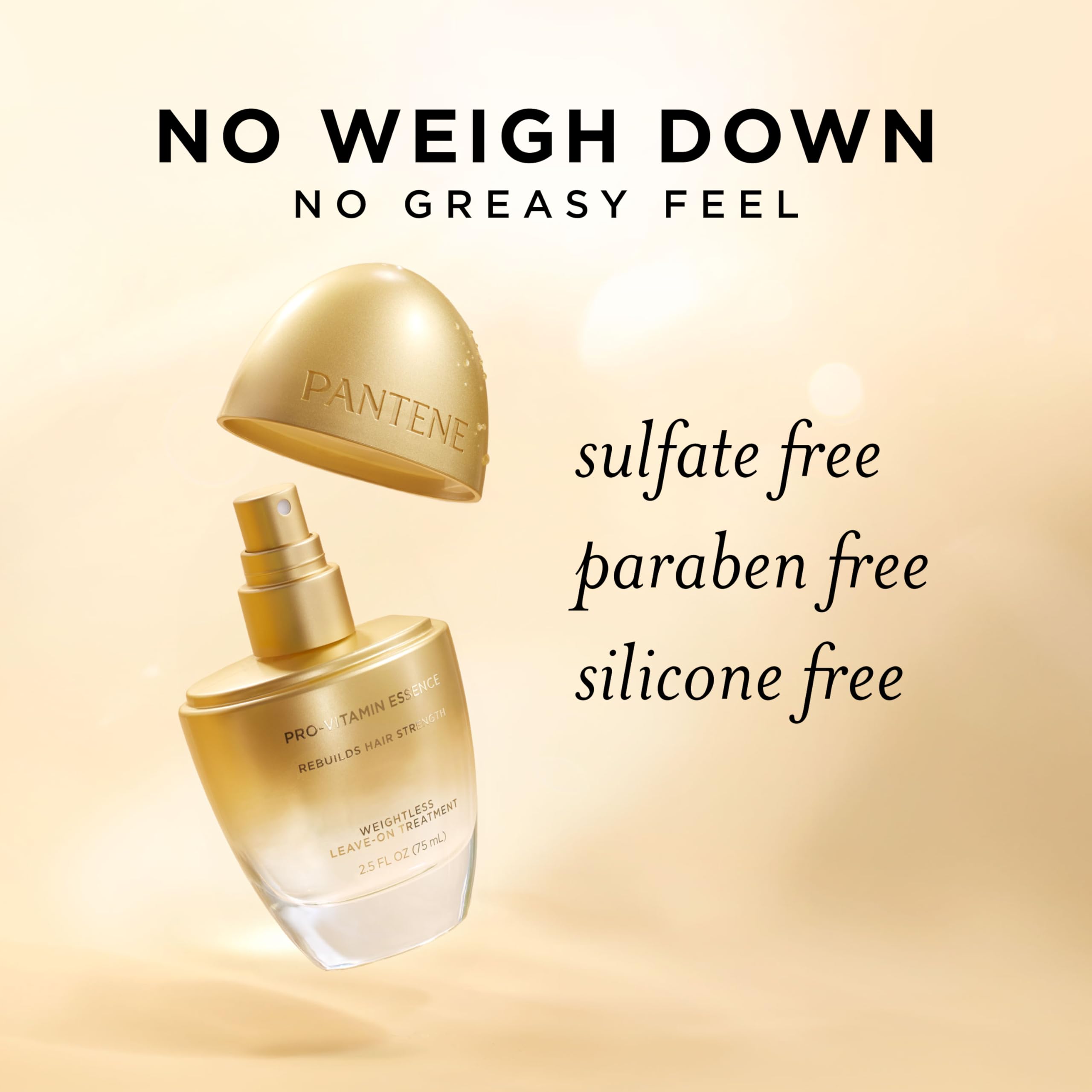 Pantene Pro-Vitamin Essence en estante de baño integrado en rutina diaria de cuidado