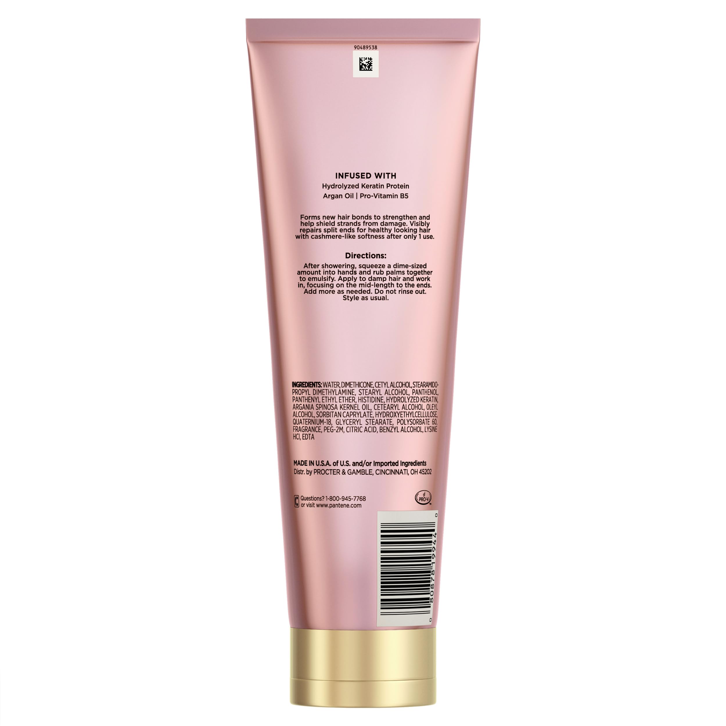 Ambiente de baño minimalista con Pantene Keratin como producto estrella