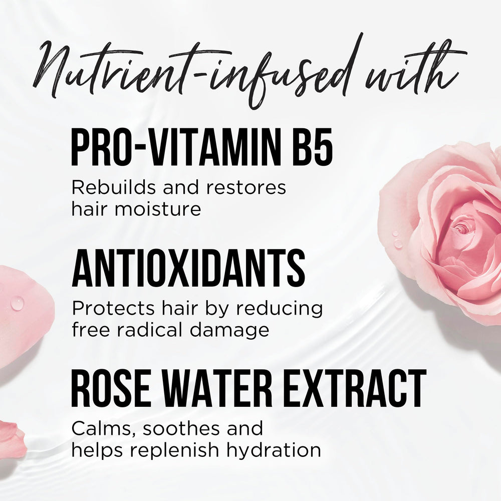 Pantene set en baño durante lavado, rutina diaria con aroma relajante