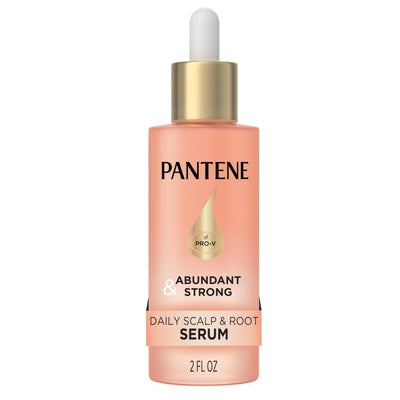 Pantene frasco frontal del serum mostrando tamaño y diseño de marca