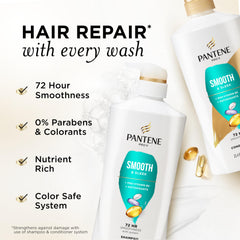 Pantene espuma cremosa textura que limpia suavemente y aporta brillo