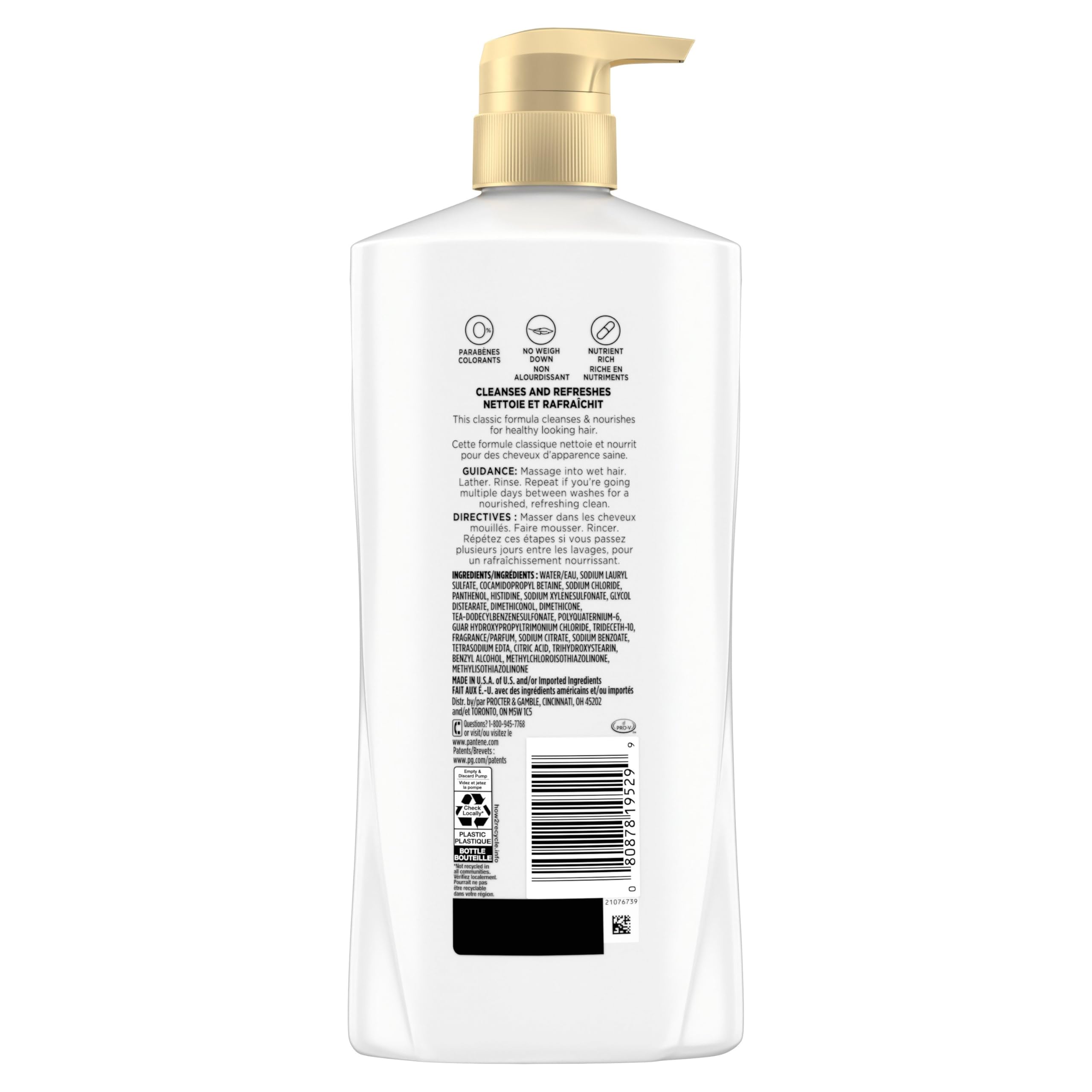 Pantene producto integrado en rutina de baño demostrando conveniencia diaria