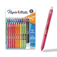 Paper Mate frontal del pack 20 mostrando colores vibrantes y variedad