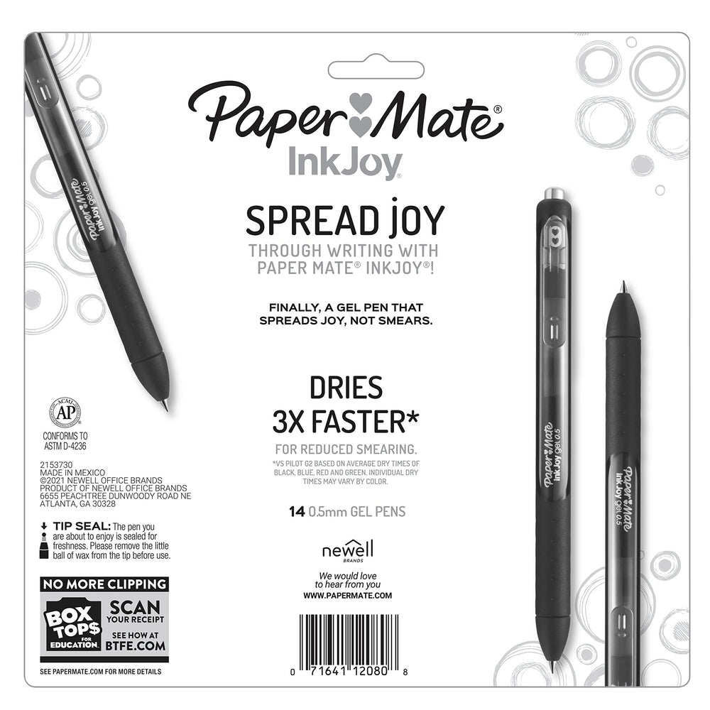 Paper Mate escritura en cuaderno que evidencia legibilidad y color