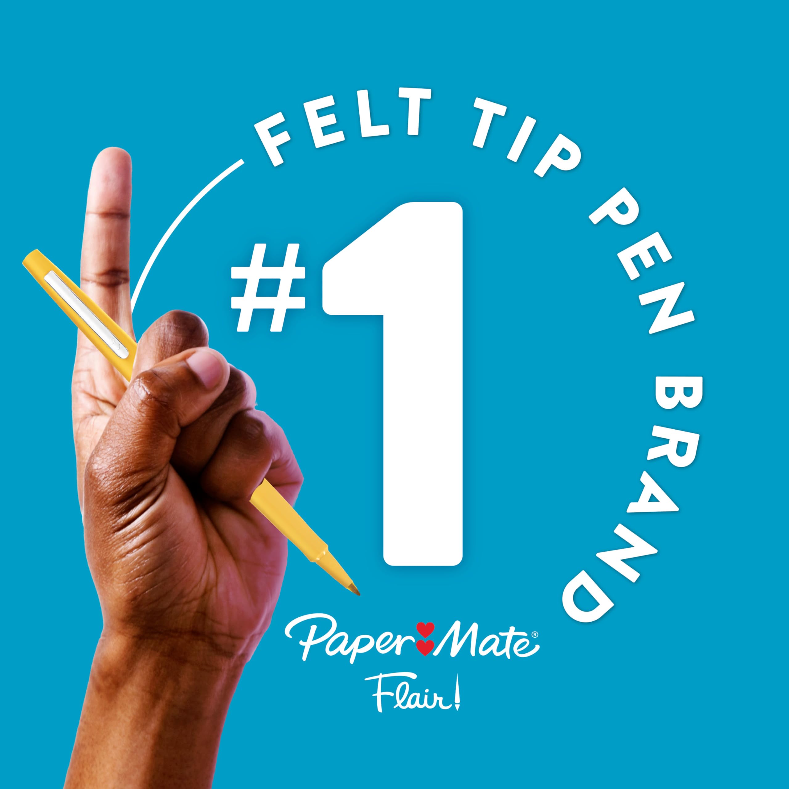 Paper Mate tapa con diseño sellado que previene el secado y mantiene la tinta