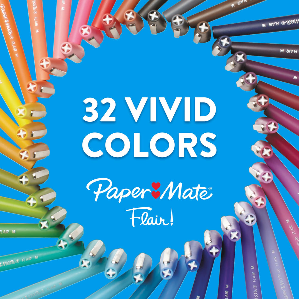 Paper Mate detalle de tinta negra mostrando textura uniforme y secado rápido