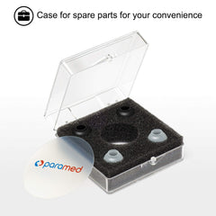 Paramed tubing material detail demonstrating latex-free durable, sweat-resistant build