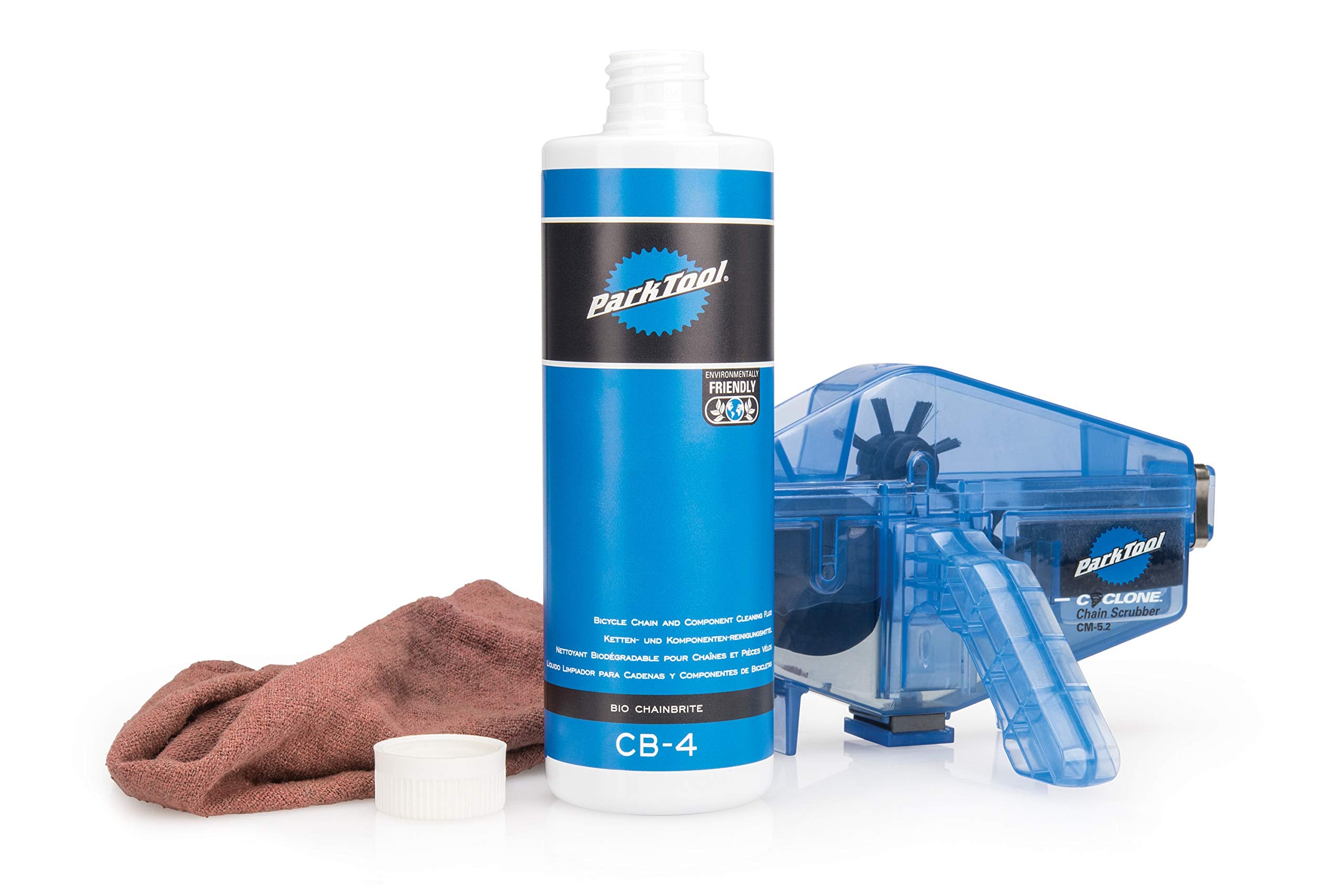 Park Tool detalle de la tapa flip-top vertido controlado para limpieza sin derrames