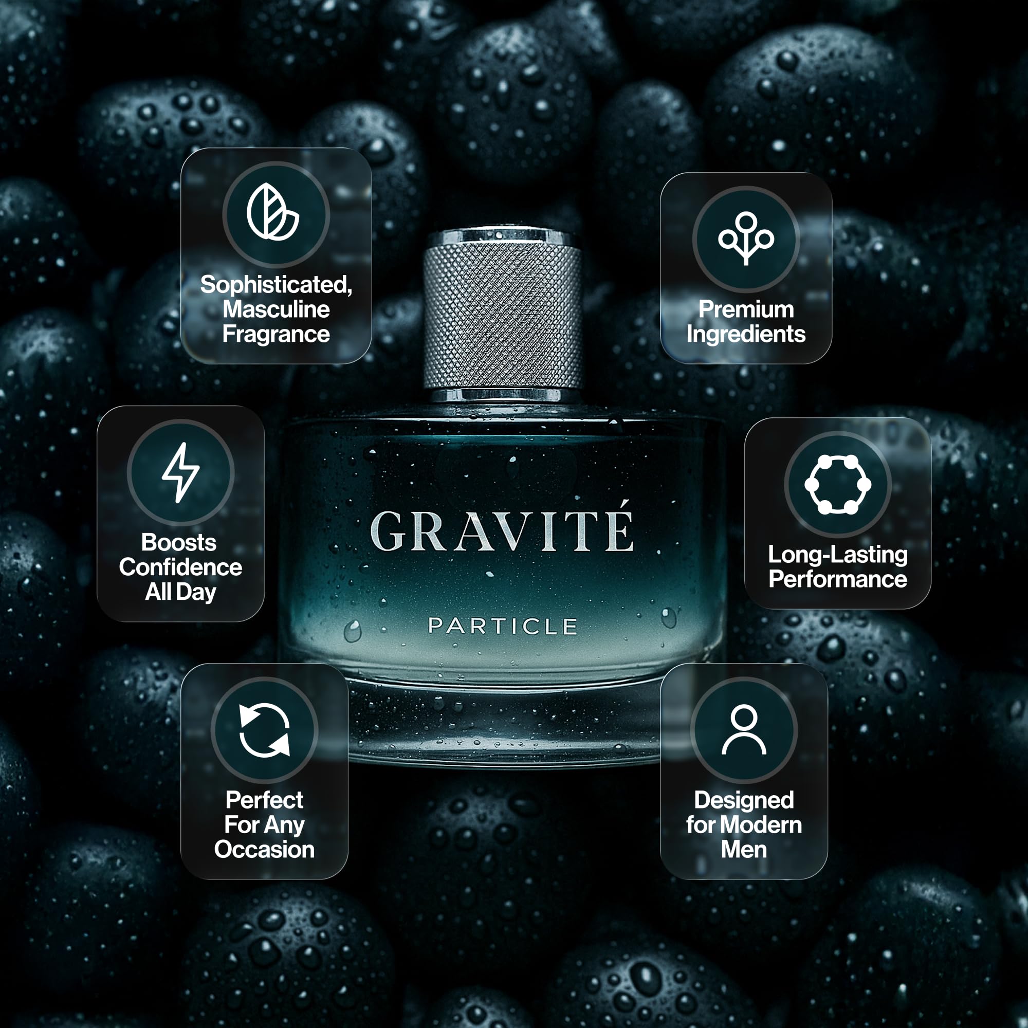 Particle Gravité detalle del atomizador destacando pulverizador preciso