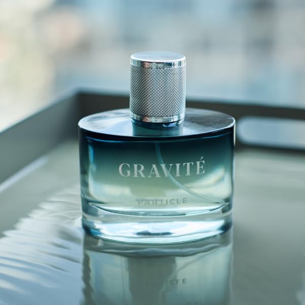 Particle Gravité ingredientes como pomelo y cedro que sugieren equilibrio olfativo