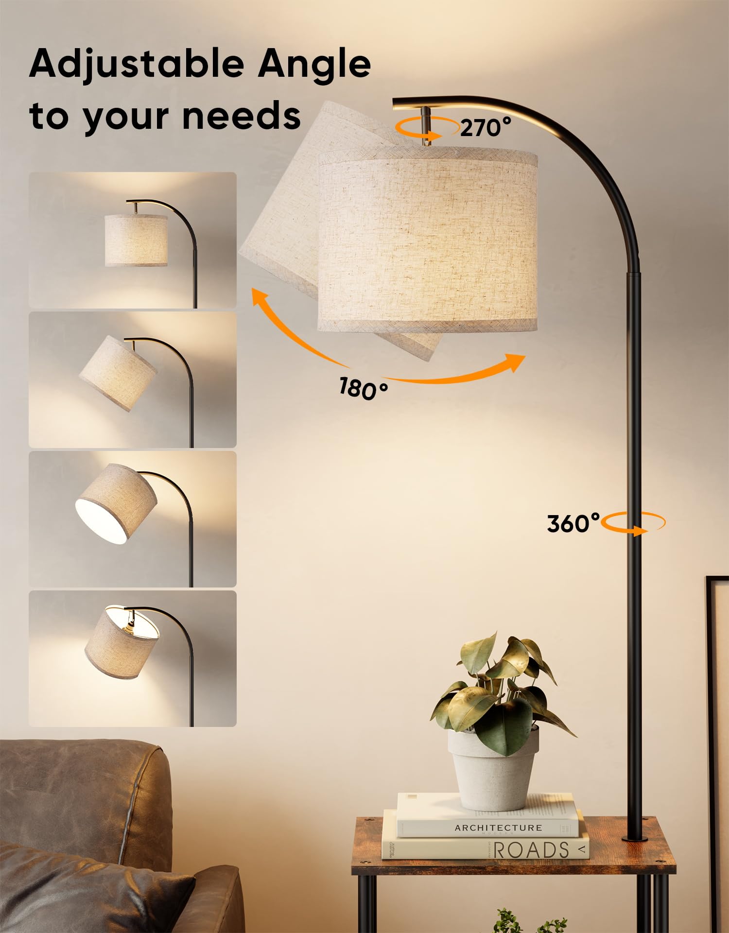 PARTPHONER LED bulb with rocker switch showing three color temperatures