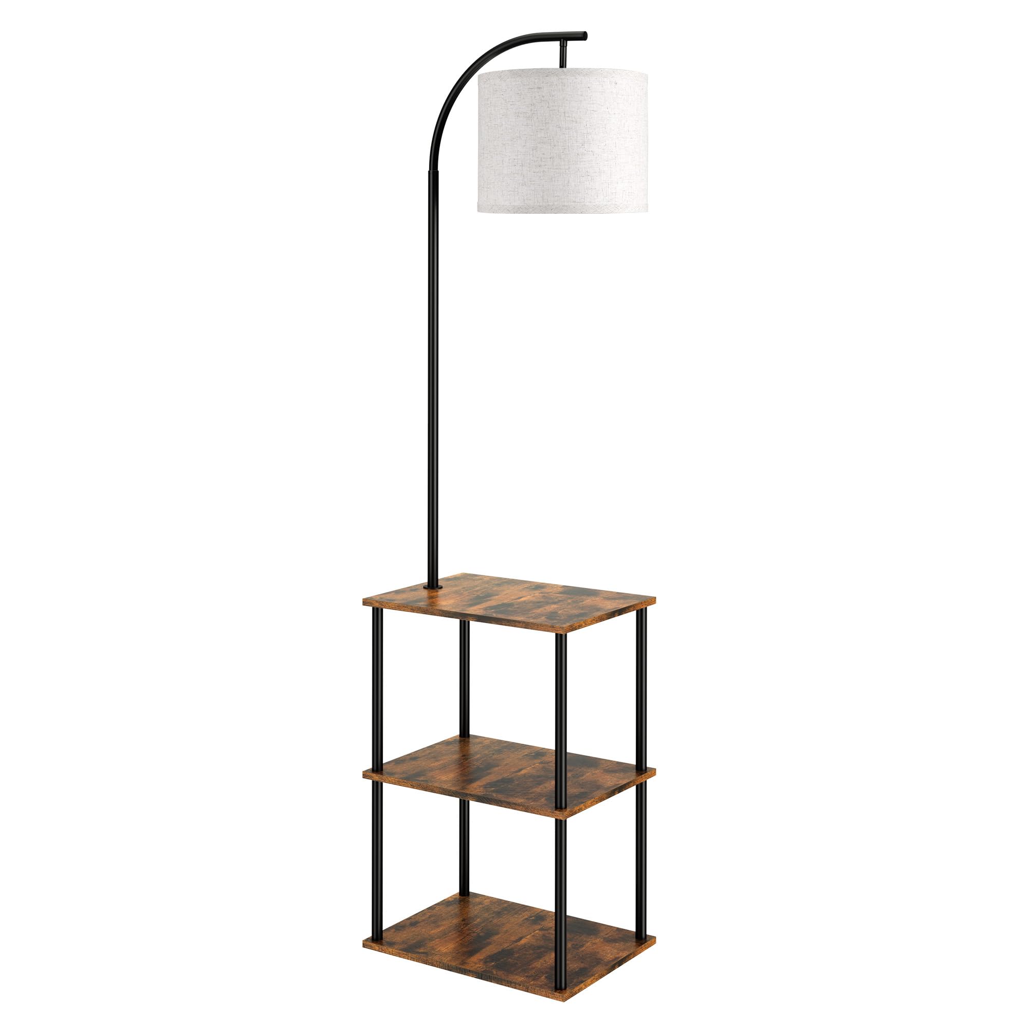 PARTPHONER storage shelves styled with decor showing organization benefit