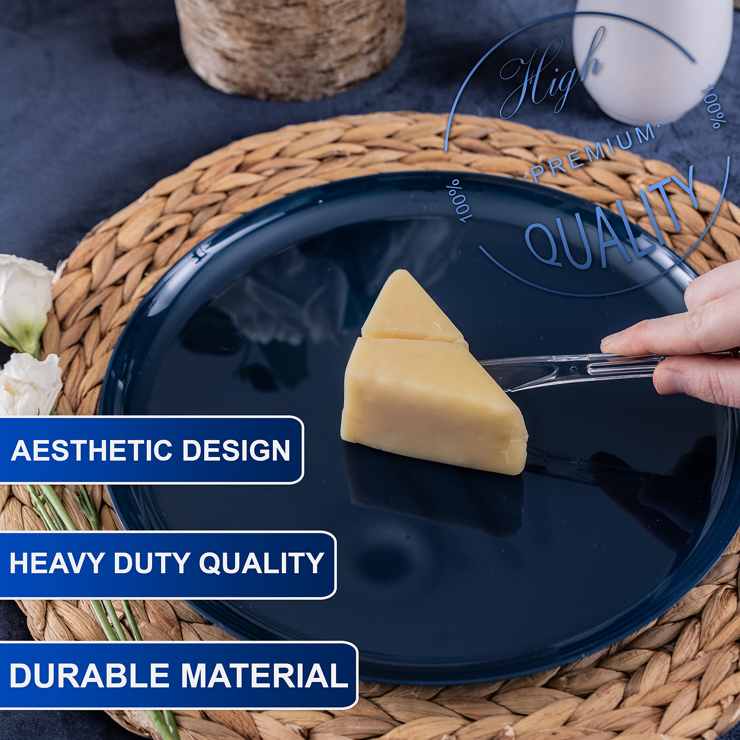 Party Bargains cuchillo SAPPHIRE cortando alimentos blandos con seguridad