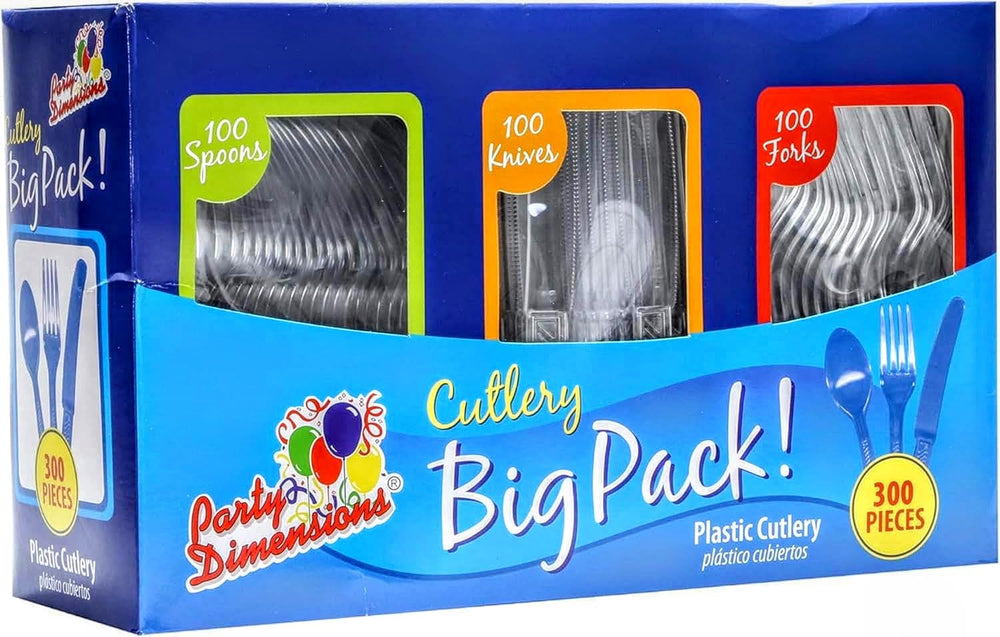 Party Dimensions caja frontal con 300 cubiertos, solución lista para eventos
