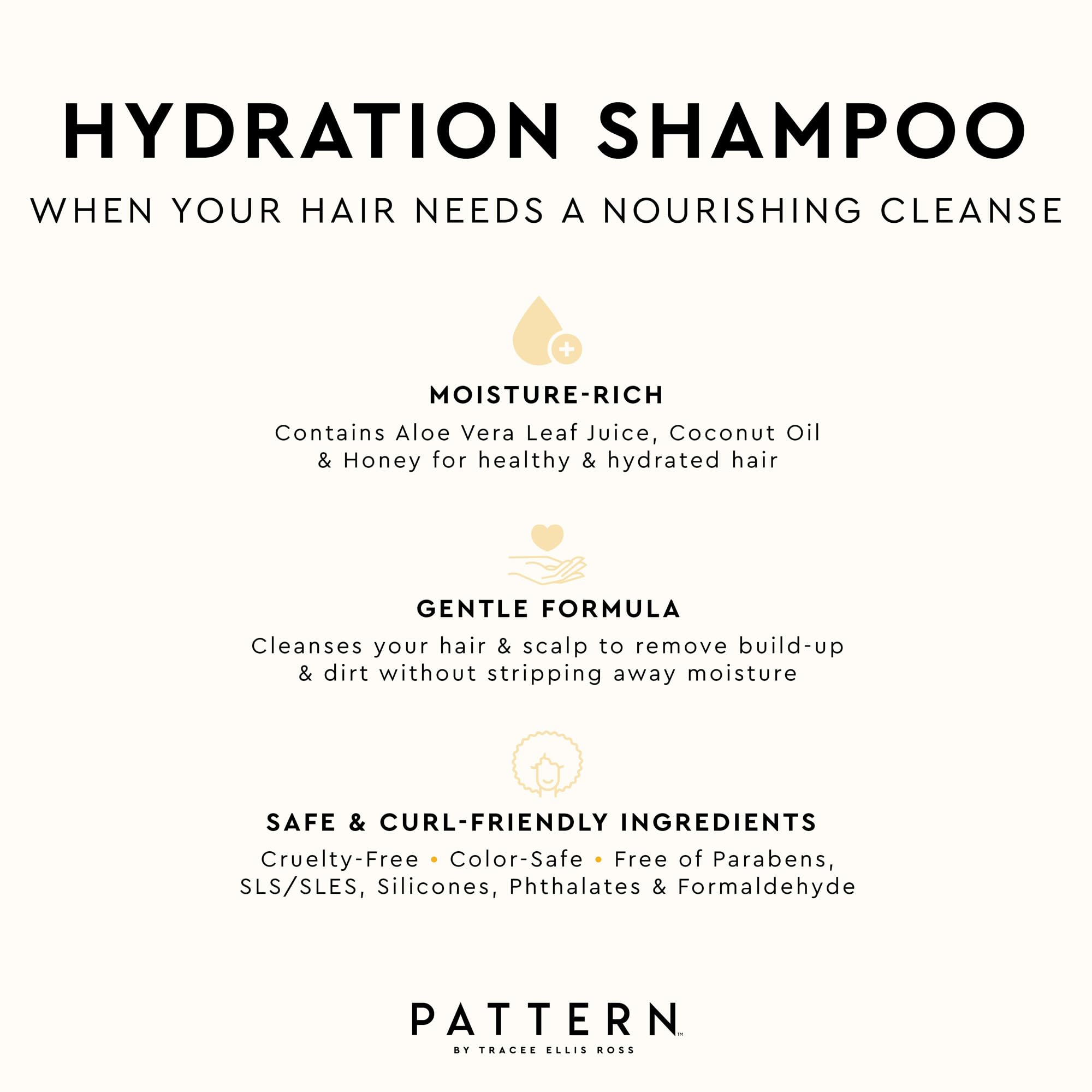 PATTERN label detail showing ingredient highlights and product claims for informed shoppers