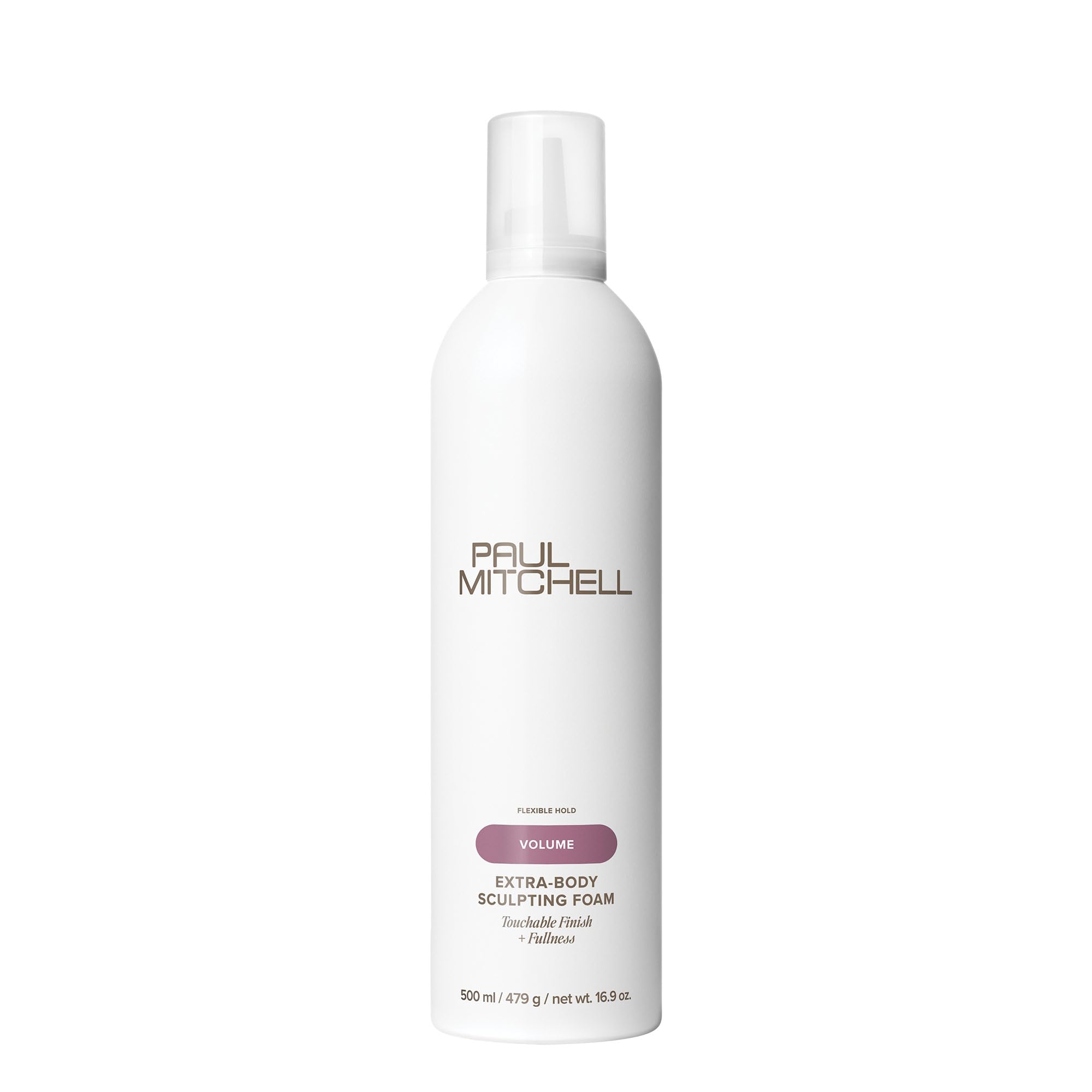 Paul Mitchell frasco delantero mostrando diseño y beneficio de volumen
