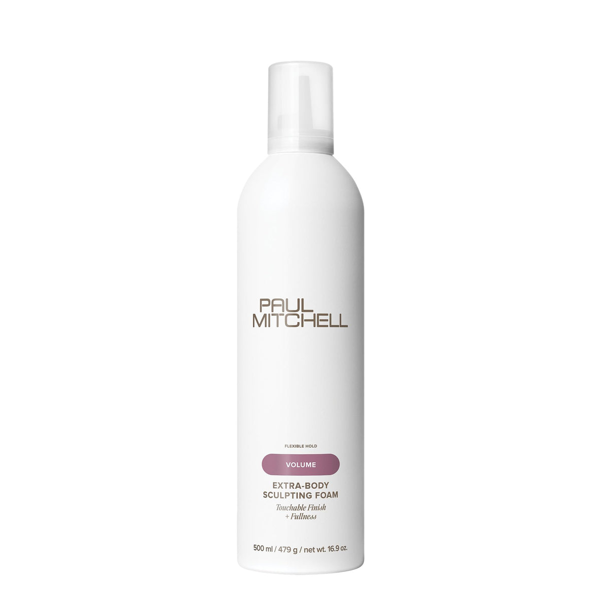 Paul Mitchell frasco delantero mostrando diseño y beneficio de volumen