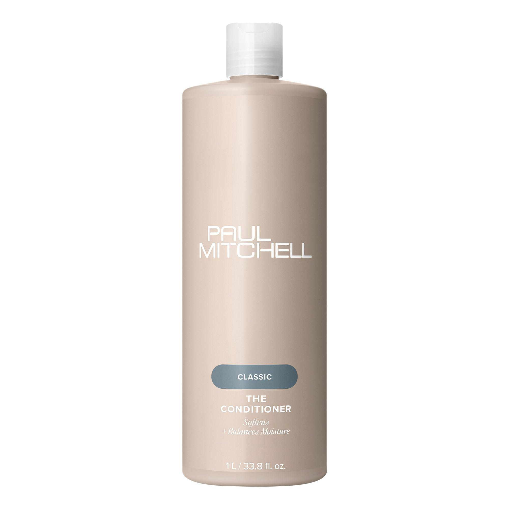 Paul Mitchell botella frontal mostrando tamaño y uso profesional