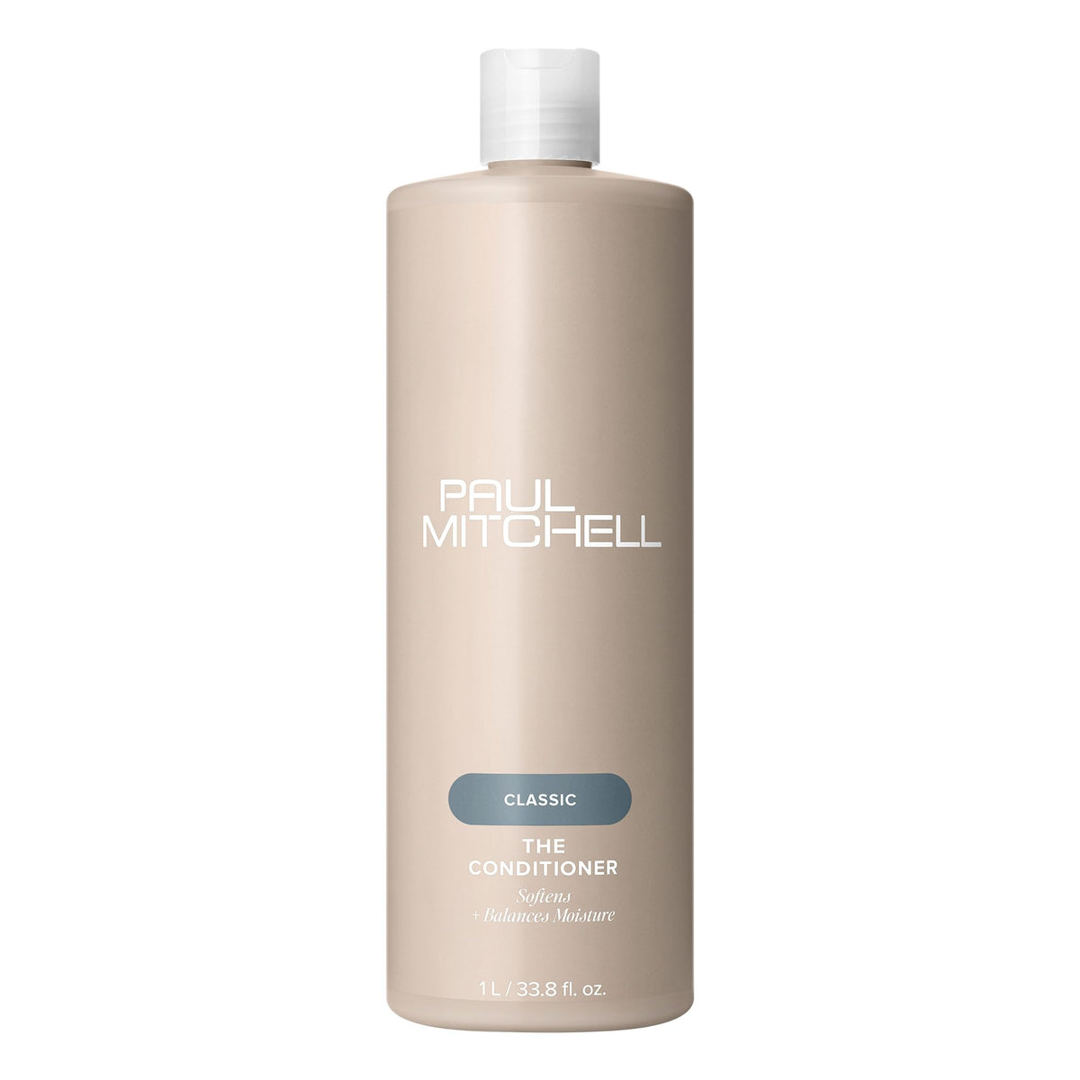Paul Mitchell botella frontal mostrando tamaño y uso profesional