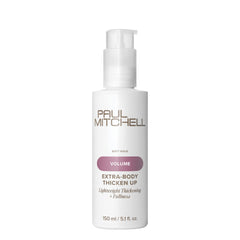 Paul Mitchell frasco frontal Thicken Up mostrando diseño y volumen