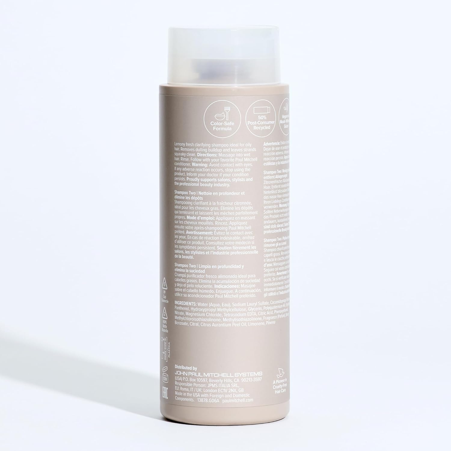 Paul Mitchell envase con material reciclado que reduce impacto ambiental