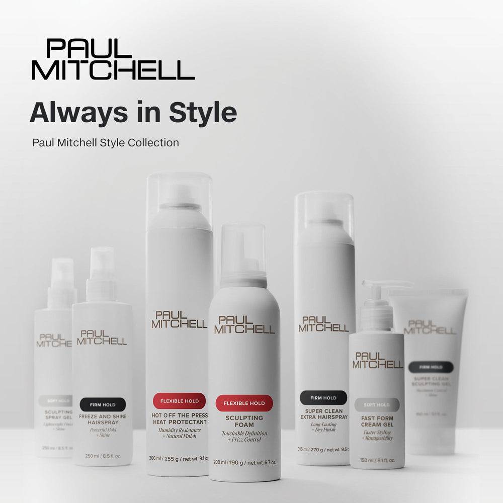Paul Mitchell etiqueta y texto del envase, resalta ingredientes y reciclaje