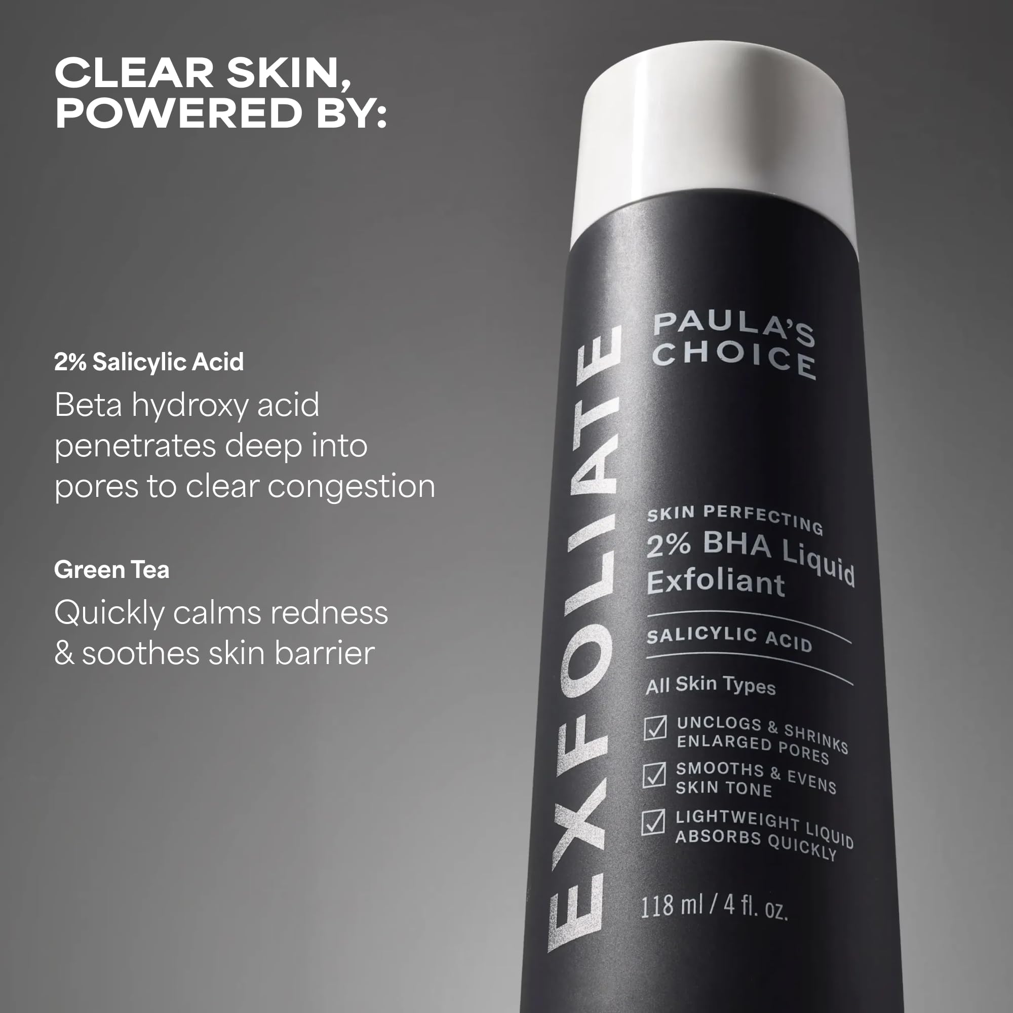 Paula's Choice applying with cotton pad demonstrating easy, leave-on application