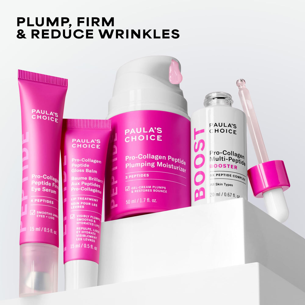Paula's Choice junto a Peptide Moisturizer ilustra combinación para mejores resultados
