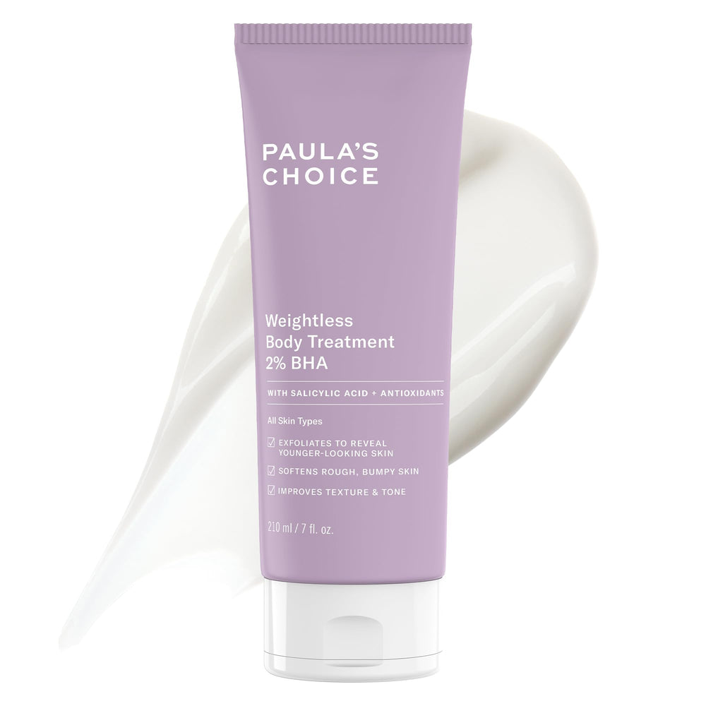 Paula's Choice etiqueta y lista de ingredientes que resalta 2% BHA y componentes calmantes