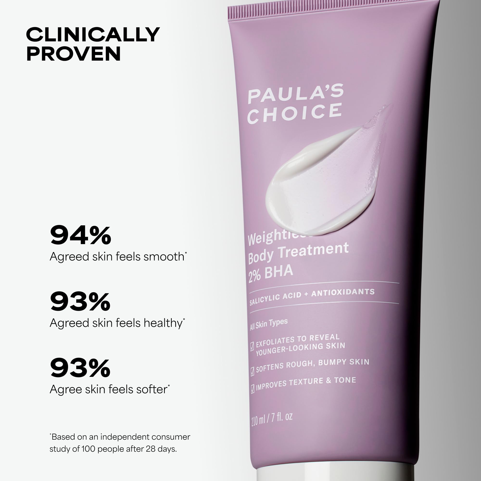 Paula's Choice textura de la loción en primer plano que muestra rápida absorción y ligereza