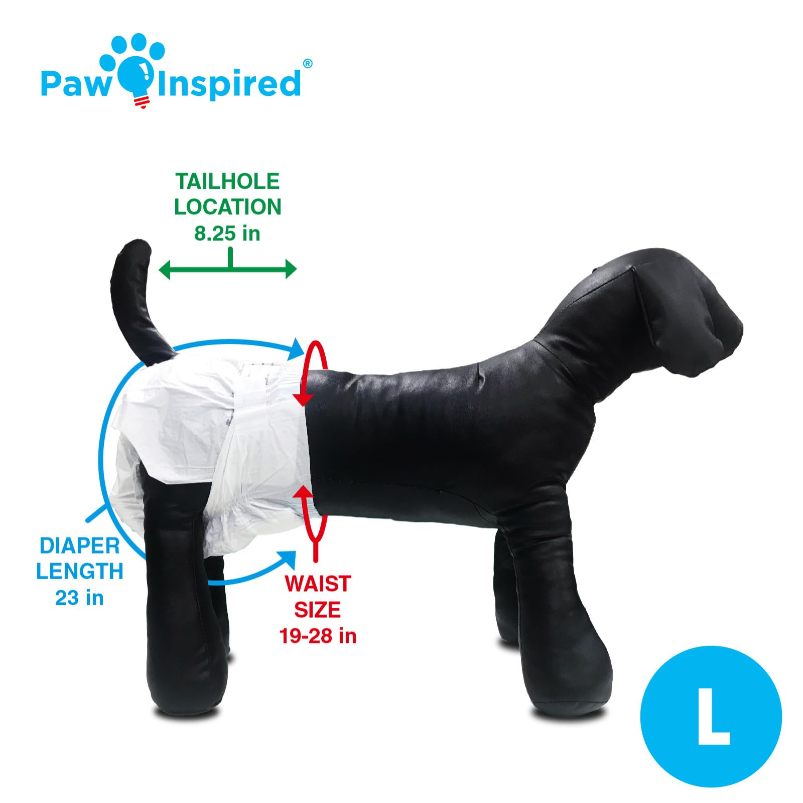Paw Inspired etiqueta y cierre reposicionable para ajuste fácil