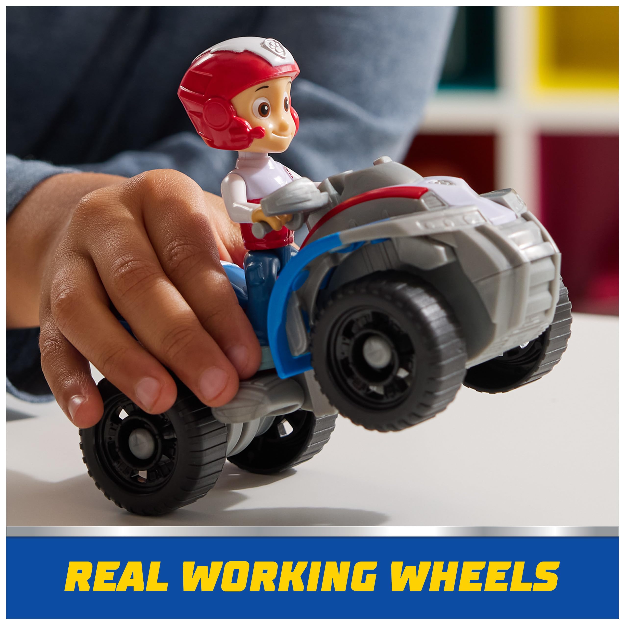 Paw Patrol Ryder ensamblado en asiento para juego estable y seguro