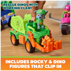 PAW Patrol Rocky fijado en el asiento del Recycler para juego seguro y realista